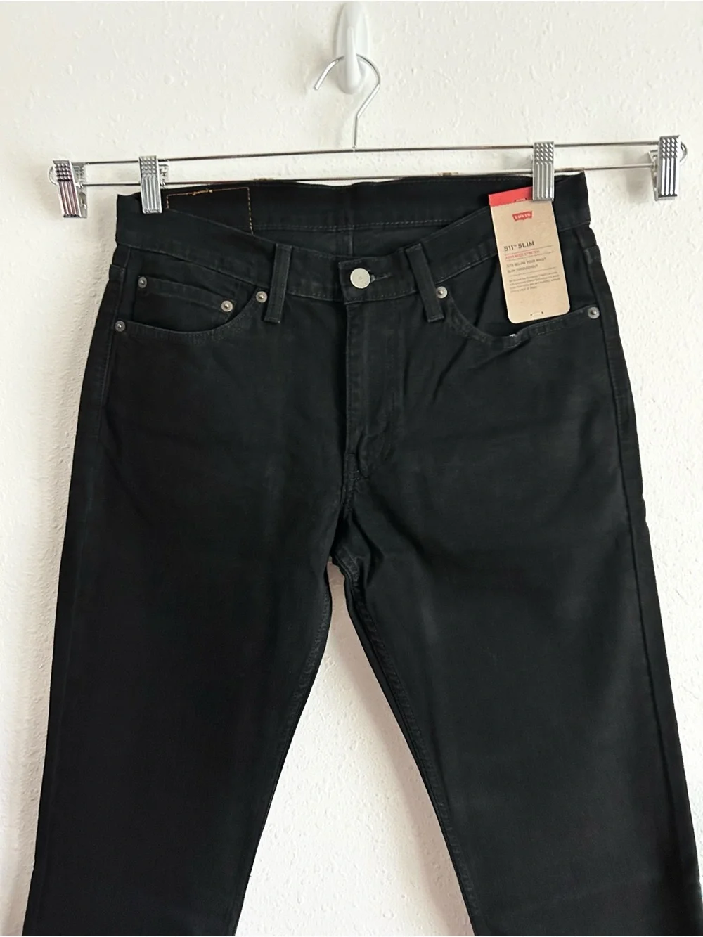 Levi's 511 Slim Jeans Men's Size 32x30 Black Denim Stretch Classic